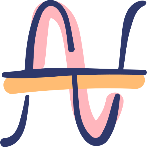 sinusoïde Basic Hand Drawn Lineal Color icoon