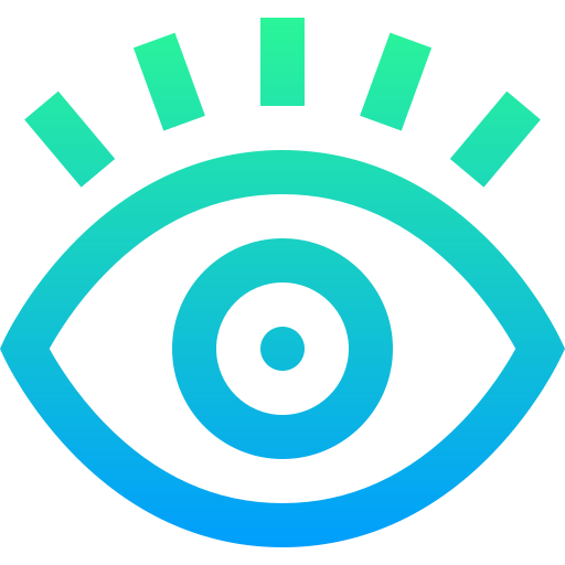 Eye Super Basic Straight Gradient icon