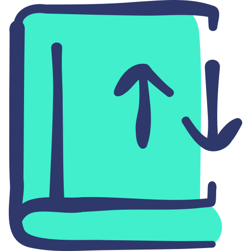 Book Basic Hand Drawn Lineal Color icon