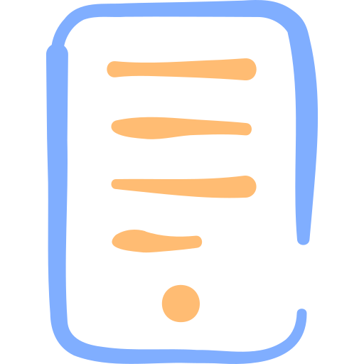 Ebook Basic Hand Drawn Color icon