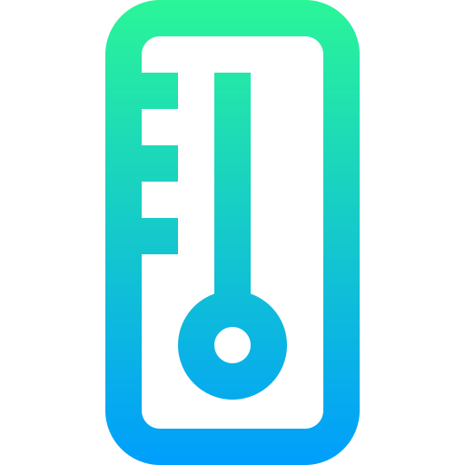 thermometer Super Basic Straight Gradient icon