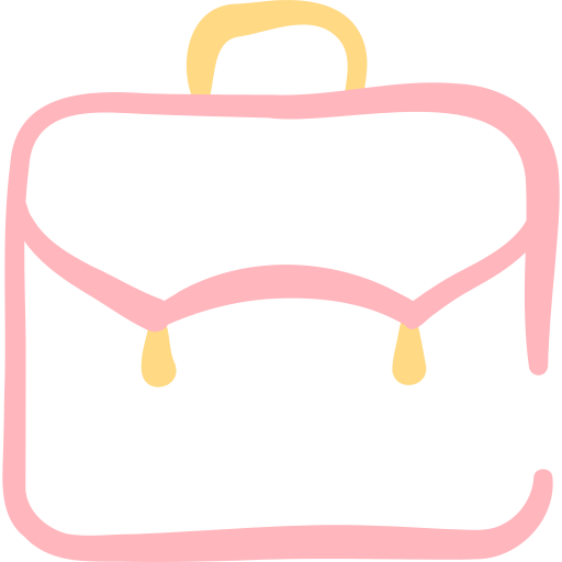 School bag Basic Hand Drawn Color icon