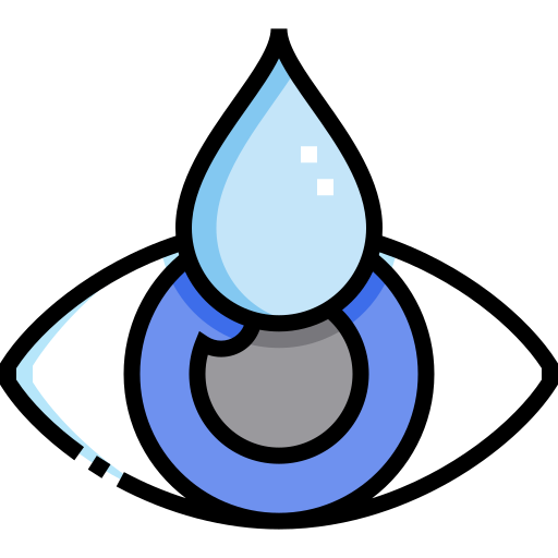 Dry eyes Detailed Straight Lineal color icon