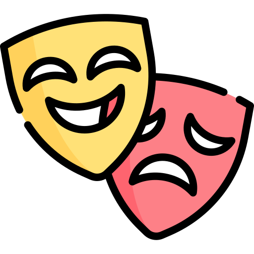 theatermaske Special Lineal color icon