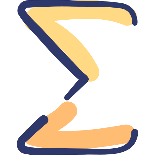 sigma Basic Hand Drawn Lineal Color icono