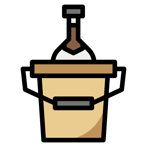 Ice bucket Generic Outline Color icon