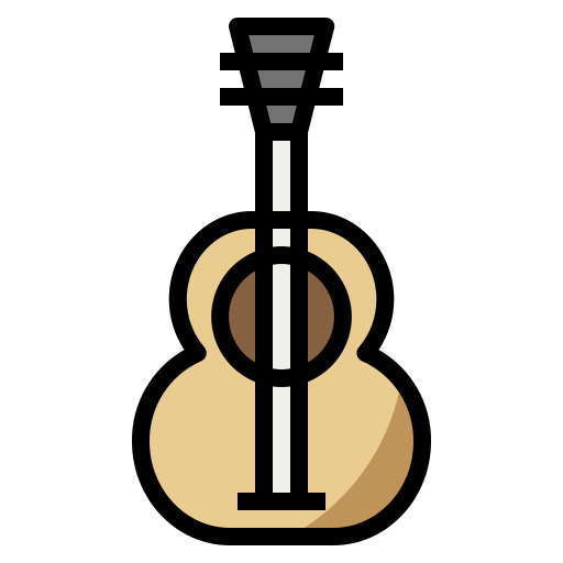 Electric guitar Generic Outline Color icon