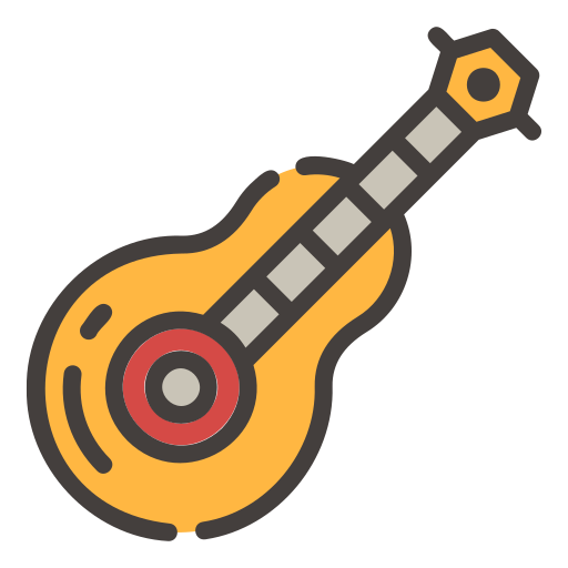 Acoustic guitar Generic Outline Color icon