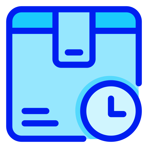 Delivery time Generic Blue icon