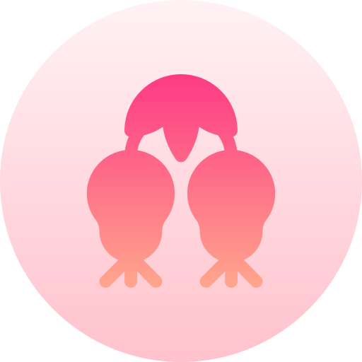 rosa mosqueta Basic Gradient Circular icono