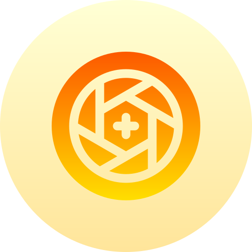 obiektyw Basic Gradient Circular ikona