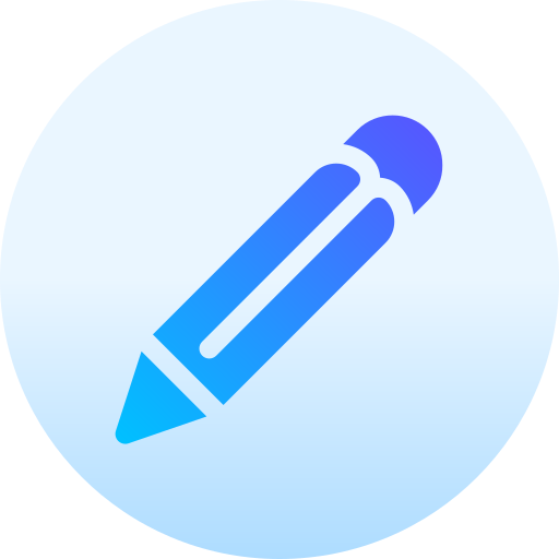 bleistift Basic Gradient Circular icon