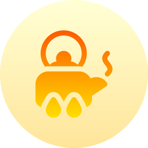 ティーポット Basic Gradient Circular icon