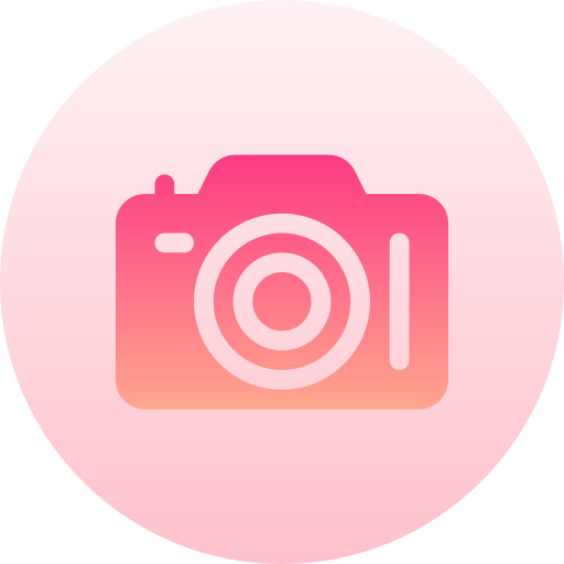 Camera Basic Gradient Circular icon