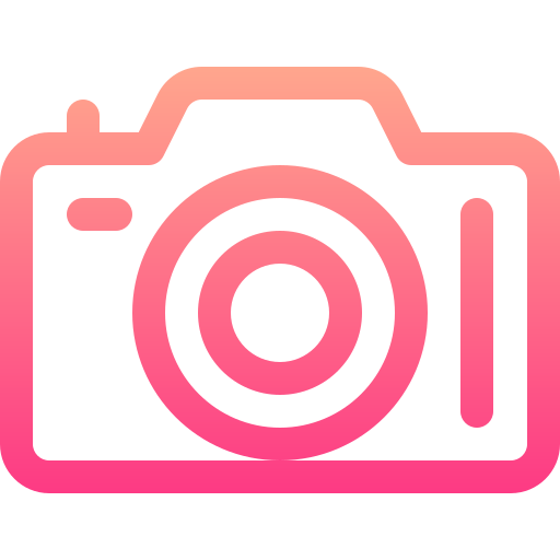 Camera Basic Gradient Lineal color icon