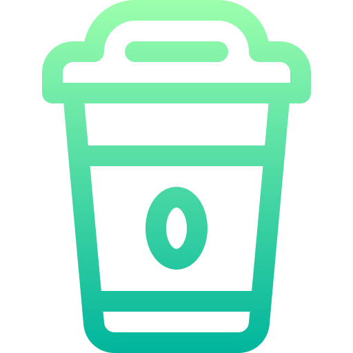 Кофейная чашка Basic Gradient Lineal color иконка