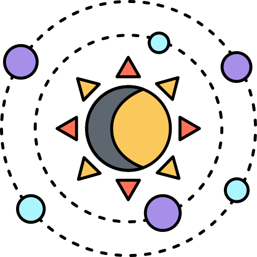 astrologie Generic Thin Outline Color Icône