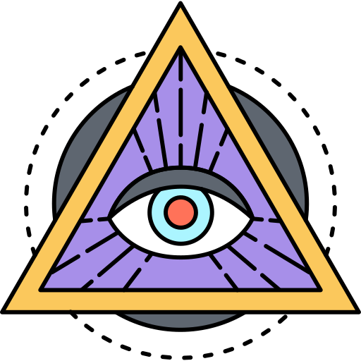 illuminati Generic Thin Outline Color icoon