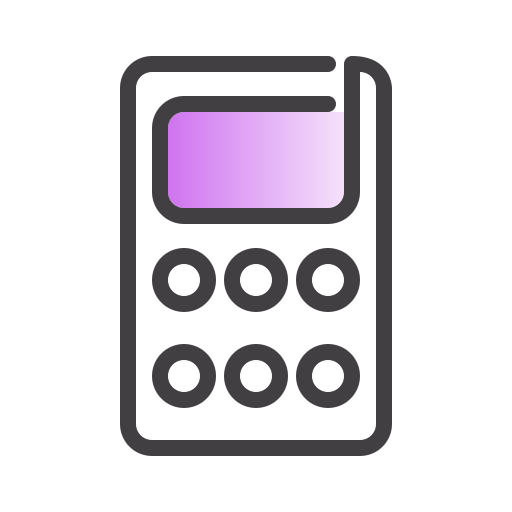 rekenmachine Generic Outline Gradient icoon