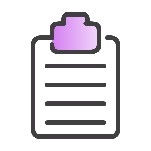 Note Generic Outline Gradient icon