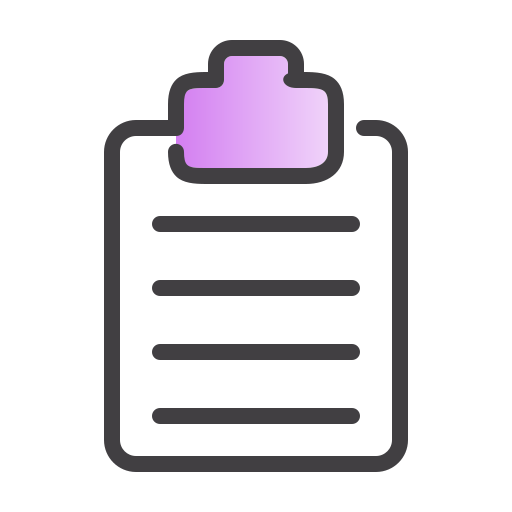 nota Generic Outline Gradient icono