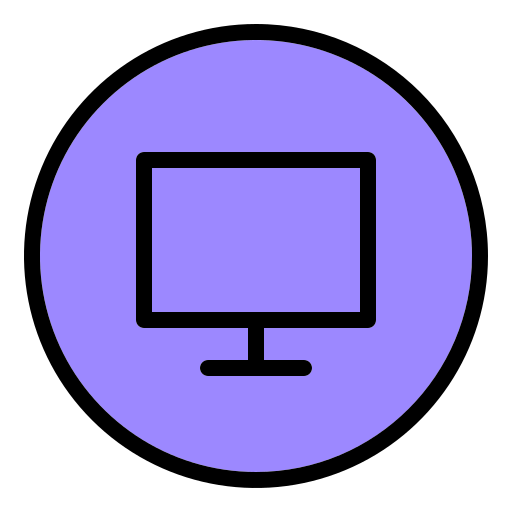 monitor Generic Outline Color icono