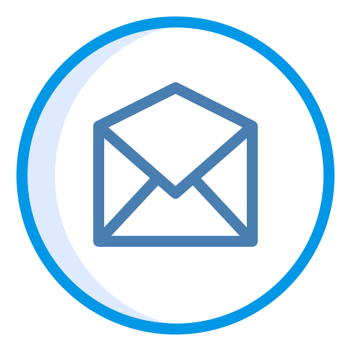 otwórz e-mail Generic Blue ikona