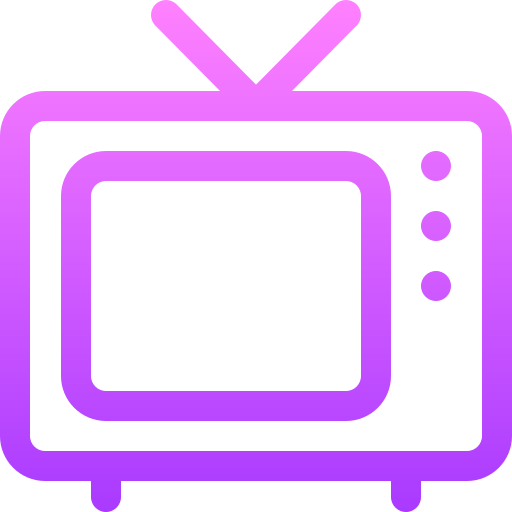 tv Basic Gradient Lineal color icon