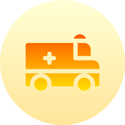 救急車 Basic Gradient Circular icon