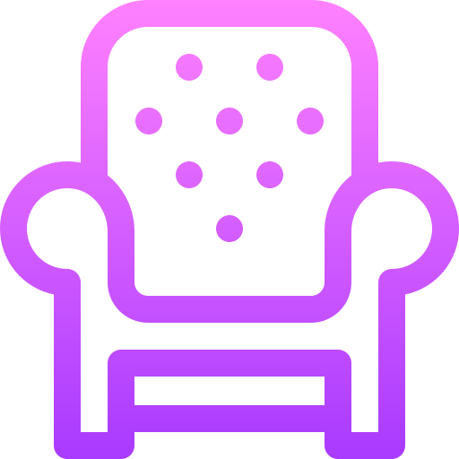 sofa Basic Gradient Lineal color icon