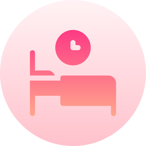 寝る時間 Basic Gradient Circular icon