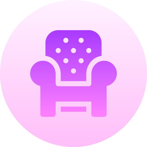 Sofa Basic Gradient Circular icon