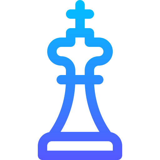schaken Basic Gradient Lineal color icoon