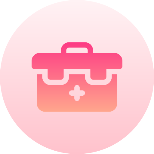 First aid kit Basic Gradient Circular icon