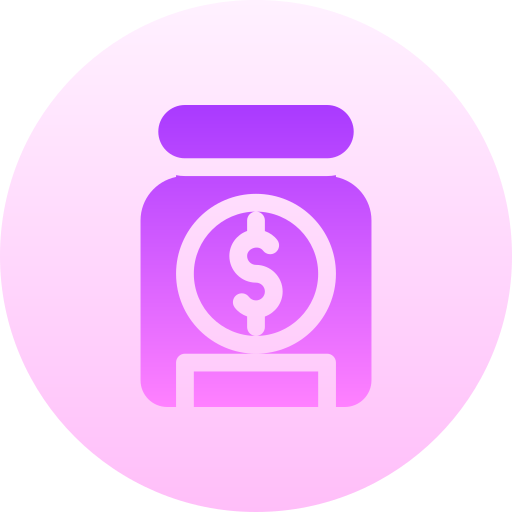 Savings Basic Gradient Circular icon