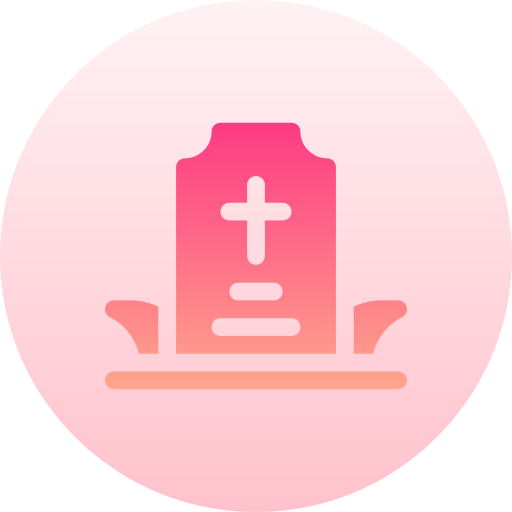 墓 Basic Gradient Circular icon