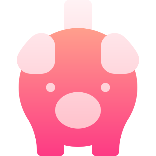 Piggy bank Basic Gradient Gradient icon