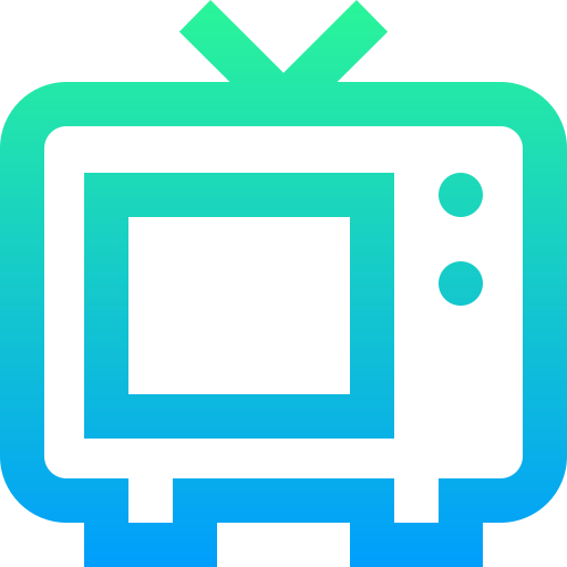 tv Super Basic Straight Gradient icona