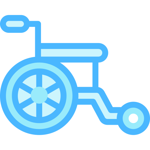 cadeira de rodas Detailed color Lineal color Ícone