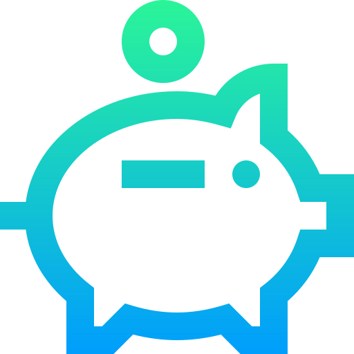 Piggy bank Super Basic Straight Gradient icon