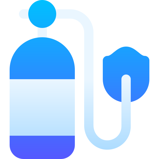 zbiornik tlenu Basic Gradient Gradient ikona