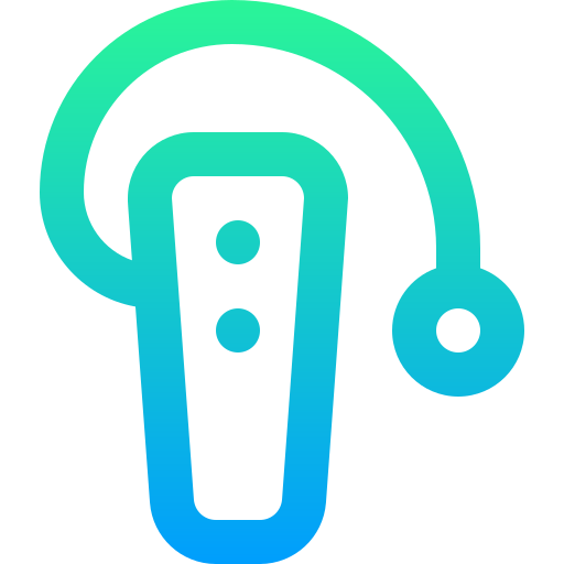 Hearing aid Super Basic Straight Gradient icon