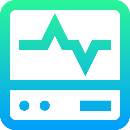 Electrocardiogram Super Basic Straight Gradient icon