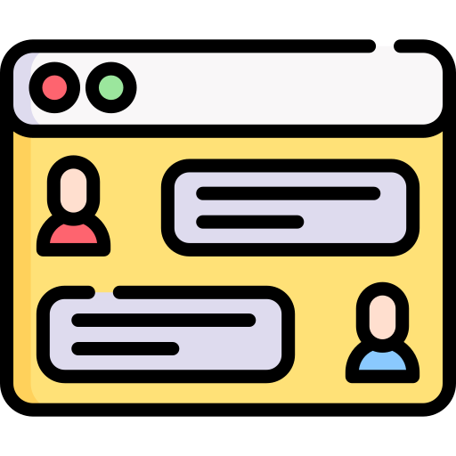 chat en línea Special Lineal color icono