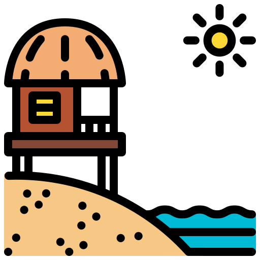 strandhütte Generic Outline Color icon