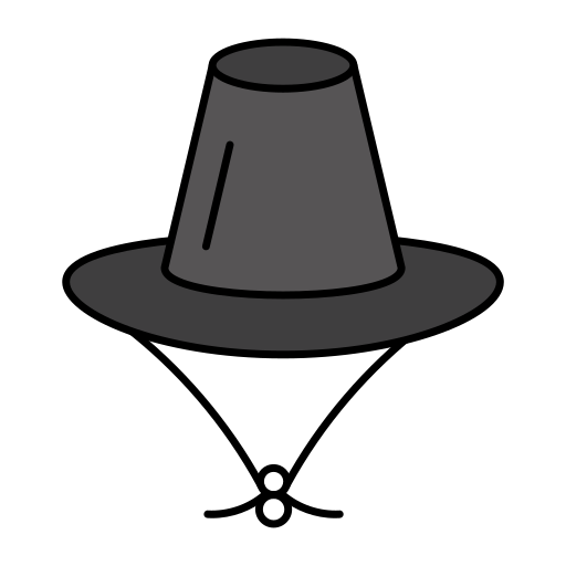 tradycyjny kapelusz Generic Outline Color ikona