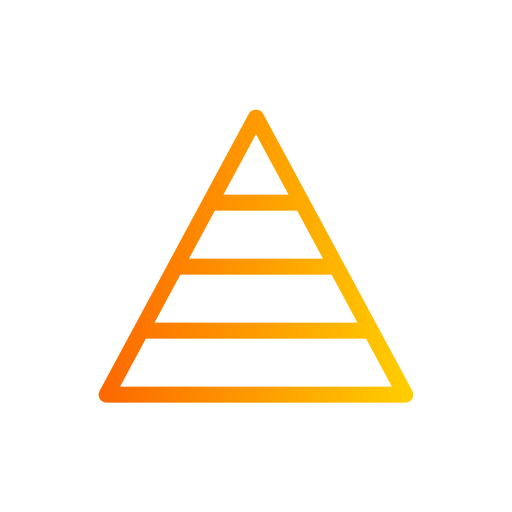 ピラミッドチャート Generic Gradient icon