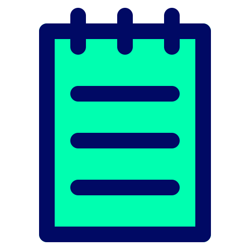 nota Generic Outline Color icono