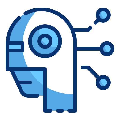 Robot Generic Blue icon