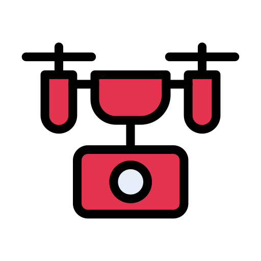 Camera drone Generic Outline Color icon